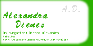 alexandra dienes business card